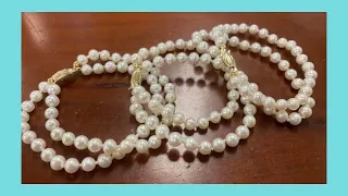 RE-String a PEARL Necklace or Bracelet with Handy Trouble Shooting Ideas