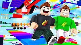 Little Brother vs WORLD'S BIGGEST OBBY! - Roblox Challenge