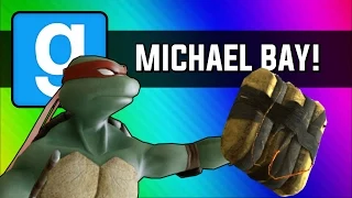 Gmod: Michael Bay Movie - Ninja Turtle Chain Explosion (Garry's Mod Sandbox Funny Moments)