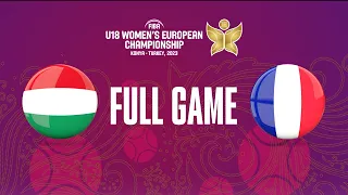 Hungary v France | Full Basketball Game | FIBA U18 Women's European Championship 2023