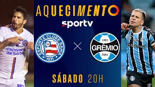 BAHIA X GRÊMIO | AQUECIMENTO AO VIVO E COM IMAGENS | BRASILEIRÃO 2024 | #live | sportv