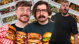 Ethan Reacts to "The Deceptive World of Ghost Kitchens" and Orders MrBeast Burger | H3 Members Live