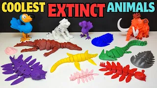 The Coolest Real EXTINCT Animals to 3D Print | Articulated Dinosaurs