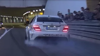 Mercedes C63 AMG Black Series CRAZY BURNOUTS, REVS & ACCELERATIONS!