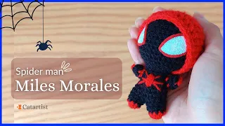 😱🔥 Amigurumi Spiderman MILES MORALES ❤️🕷️ Crochet tutorial step by step 🤩