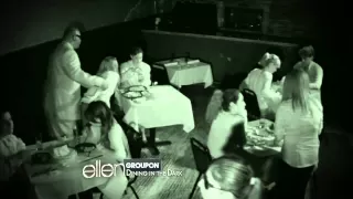 Jeannie and Amy Dine in the Dark