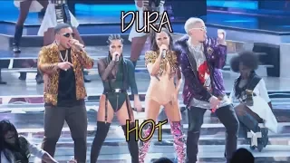 Daddy Yankee - Dura (REMIX) ft. Bad Bunny, Natti Natasha & Becky G - English Translation