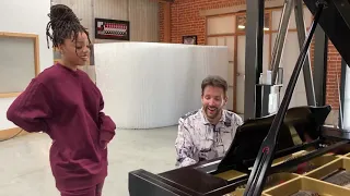 Chloe Bailey vocal warmup with Eric Vetro