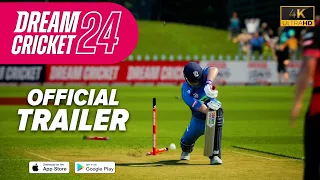 Dream Cricket 24 Official Trailer : Android & iOS | Ultra HD 4K Graphics | Dream Cricket 2024