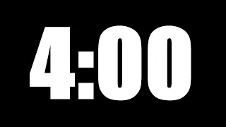 4 MINUTE TIMER | LOUD ALARM  ⏰