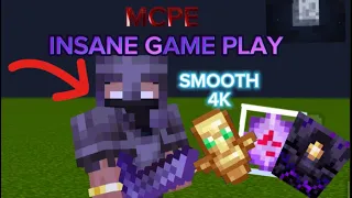 Insane Crystal PvP GamePlay | Smooth 4K Mobile Mcpe GamePlay Drain fight