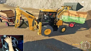 JCB 3CX Backhoe Loader Digging Loading Lizard Turbo | FS19