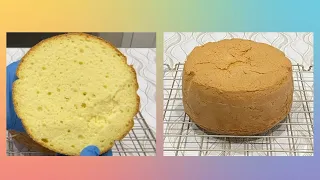 Easy Soft & Fluffy Sponge Cake without using the water-bath method