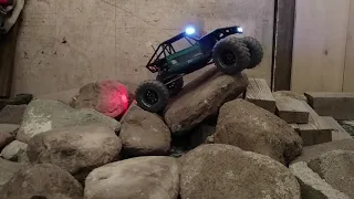 Axial Capra short indoor run with new custom paint job!!