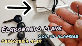 COMO HACER LLAVE DE MOTO CON ALAMBRE😱FACIL🔑🔑🔑