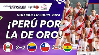 Sucre 2024 | PERÚ DERROTA A VENEZUELA Y JUGARÁ POR LA MEDALLA DE ORO EN VOLEY | Día 9