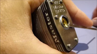 Picking the Masterlock No 5 in 45 seconds using Peterson Gem