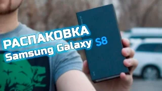 Распаковка Samsung Galaxy S8 (Unboxing SM-G9500FD)