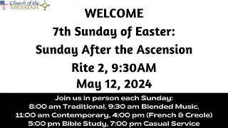 Join us for the 7th Sunday of Easter: Sunday After the Ascension, The Quintessential Psalm 1 5/12/24
