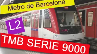 Barcelona Metro | TMB class 9000 on line 2