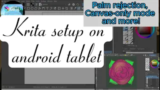 How to setup Krita for beginners android tablet for Digital Drawing | Samsung tab S9+| Draw with me