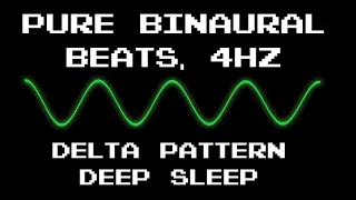 Pure Binaural Beats | 30min Delta Pattern | 4Hz | Deep Sleep | Relaxation | 100Hz - 104Hz