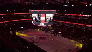 Blackhawks Team Introduction and Starting Lineup 2022-2023