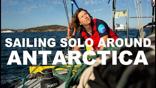Woman sails solo around Antarctica