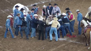 Chuck Wagon Racing Accident - Houston Rodeo - 3/20/17