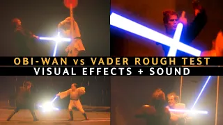 LIGHTSABER EDIT | OBI-WAN vs VADER Rough Test - Star Wars Episode III Battle of the Heroes BtS Reel