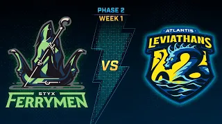 SMITE Pro League Phase 2 Week 1 : Styx Ferrymen Vs Atlantis Leviathans