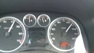 Peugeot 307 1,4 LPG, maximum speed, after 14 years