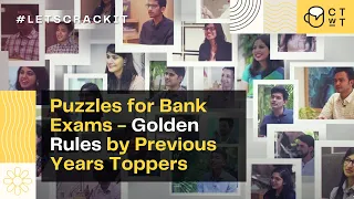 Bank Exams | Strategy for Puzzles - Golden Rules by Previous Years Toppers