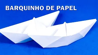 Como fazer um barco de papel - Barquinho de origami