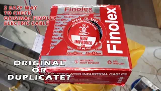 How to Find Duplicate Finolex Electric Wire | 2 Easy way to Check Original Finolex Electricil Cable