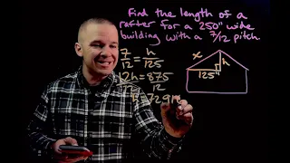 Calculate Rafter Length Based on Roof Pitch and Building Width