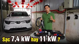 So sánh sạc 7,4kW với 11kW: Nên chọn loại nào?