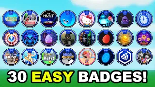 30 EASIEST BADGES TO GET in THE HUNT! [ROBLOX]