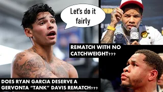 Ryan Garcia REMATCH Gervonta Davis NEXT at 143 lbs???