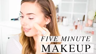 Five Minute Makeup Routine | One Brand Tutorial | Hello October | AD