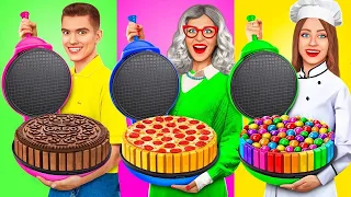 Desafío de Cocinar Yo contra la Abuela | Divertido Desafío de Decoración de Pasteles por RATATA