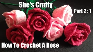 How To Crochet A Rose: Easy Crochet lessons to crochet flowers part 2:1