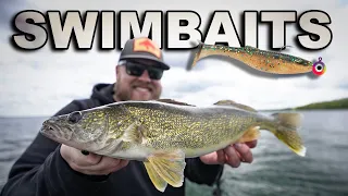 Swimbait fishing tips for scattered walleyes (AGGRESSIVE bites!)