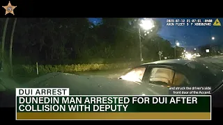 DUNEDIN MAN ARRESTED FOR DUI FOLLOWING COLLISION WITH DEPUTY