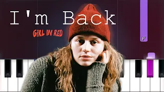 girl in red - I'm Back (Piano tutorial)