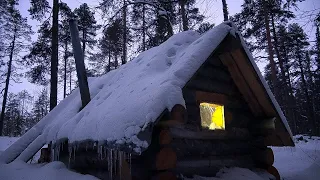 ЗАНОЧЕВАЛ В ПУРГУ В ГЛУХАРИНОЙ. ИЗБА- БЕРЛОГА.