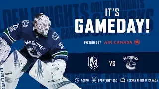 NHL 19 PS4. REGULAR SEASON 2018-2019: Vegas GOLDEN KNIGHTS VS Vancouver CANUCKS. 03.09.2019. (NBCSN)