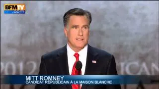 Le discours décevant du candidat Mitt Romney