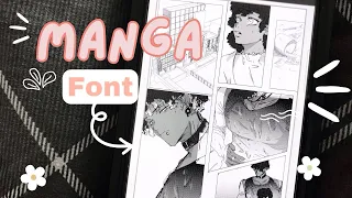 How to Add Manga Font & Word Balloons in ibis paint - Drawing MANGA on a Smartphone