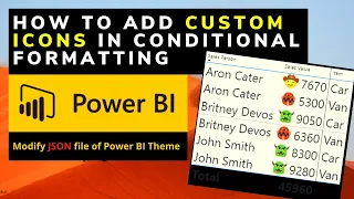 How to Add Custom Icons in Power BI Conditional Formatting